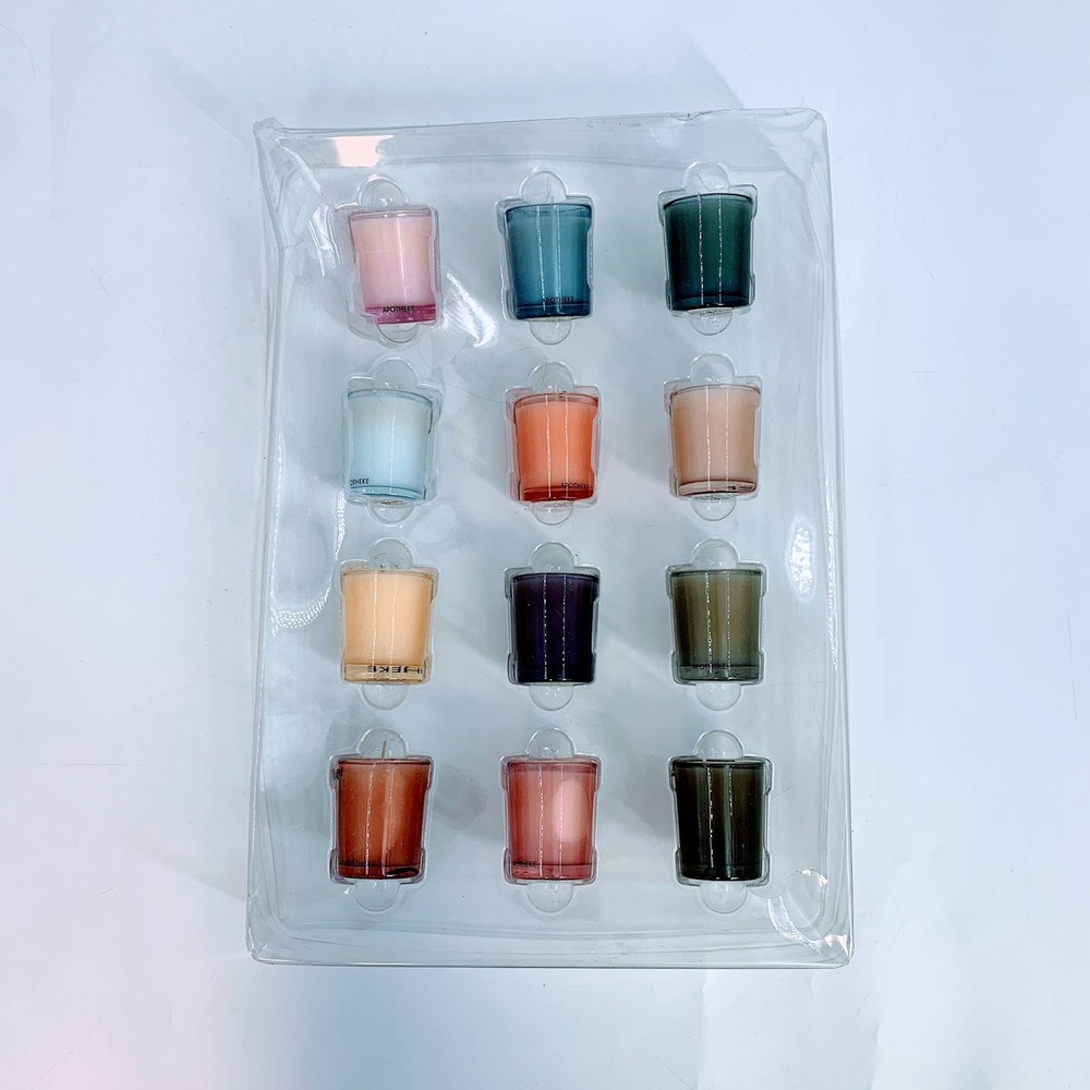 Apotheke Scented Candle Discovery Set 12 Piece Votive Sampler 1.25oz Each USA